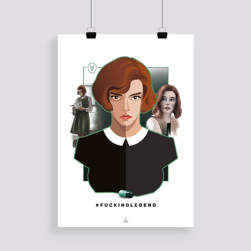 Poster Beth Harmon - The Queen's Gambit