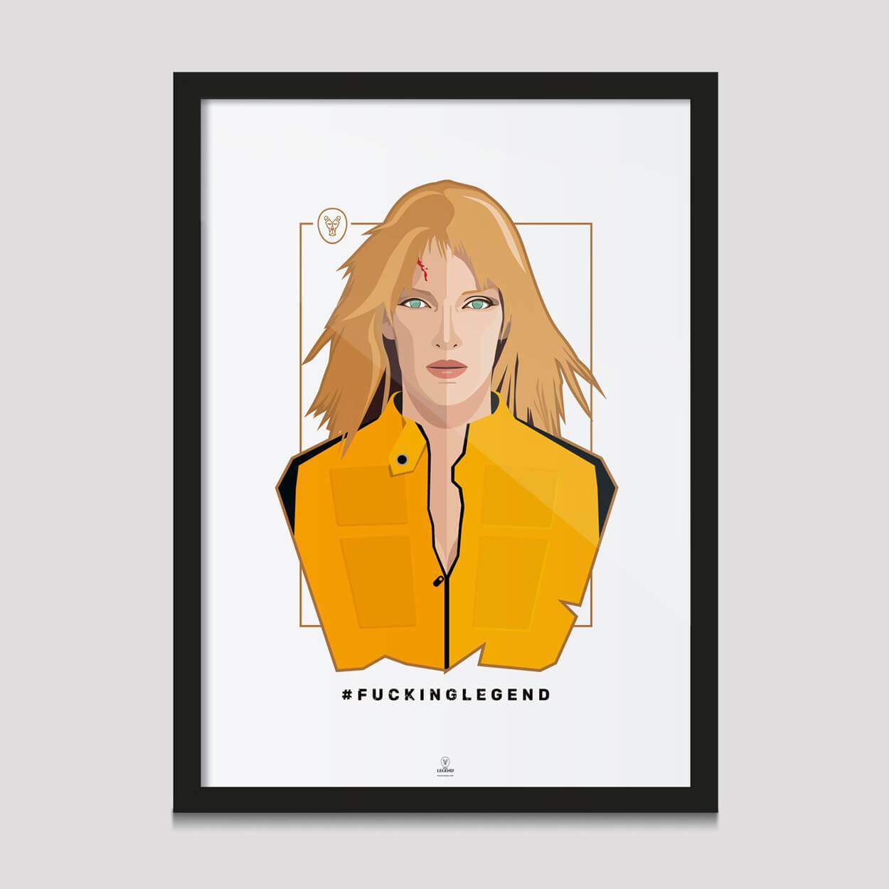 Poster "Black Mamba - Kill Bill" 50 x 70 cm - FK'NG LEGEND